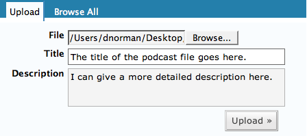 upload podcast